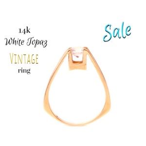 💔 SOLD on Etsy 💔  14k Topaz Ring SALE